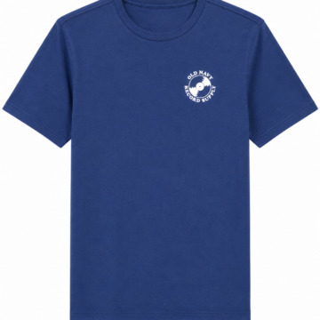 Blue Crewneck T-Shirt with Chest Logo